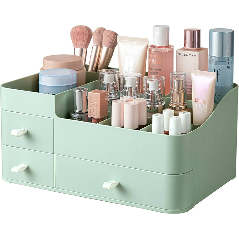 Clear Containers for Bathroom Organization - Blushing Bungalow