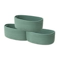 thumbnail image 1 of HBlife Shelf Storage Baskets for Organizing - Cotton Rope Baskets with Handles - Small Empty Decorative Gift Baskets for Storage Toys - Set of 3 - Green, 1 of 7