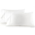thumbnail image 1 of HC Collection 1500 Thread Count Egyptian Quality 2pc set of Pillow Cases, Silky Soft & Wrinkle Free, Queen/Standard, White, 1 of 7