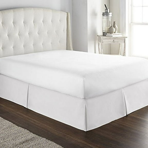 HC Collection Dust Ruffle w/ 14 Inch Drop, King, White