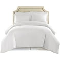 thumbnail image 1 of HC Collection Hotel Luxury 3pc Duvet Cover Set 1500 Series Egyptian Quality Double Brushed Microfiber Bedding Set, King, White, 1 of 9