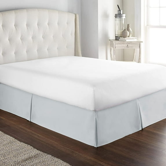 HC Collection Ice Blue Twin Bed Skirt - w/ 14 Inch Drop -Wrinkle & Fade Resistant