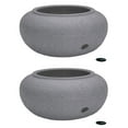 thumbnail image 1 of HC Companies 21 Inch Decorative Garden Hose Storage Pot, Granite (2 Pack), 1 of 3