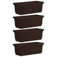 thumbnail image 1 of HC Companies 29.5" Fluted Venetian Flower Box, Chocolate (4 Pack), 1 of 11