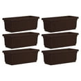 thumbnail image 1 of HC Companies 29.5" Fluted Venetian Flower Box, Chocolate (6 Pack), 1 of 11