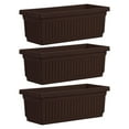thumbnail image 1 of HC Companies 29.5 In Outdoor Fluted Plastic Venetian Flower Box (3 Pack), 1 of 11