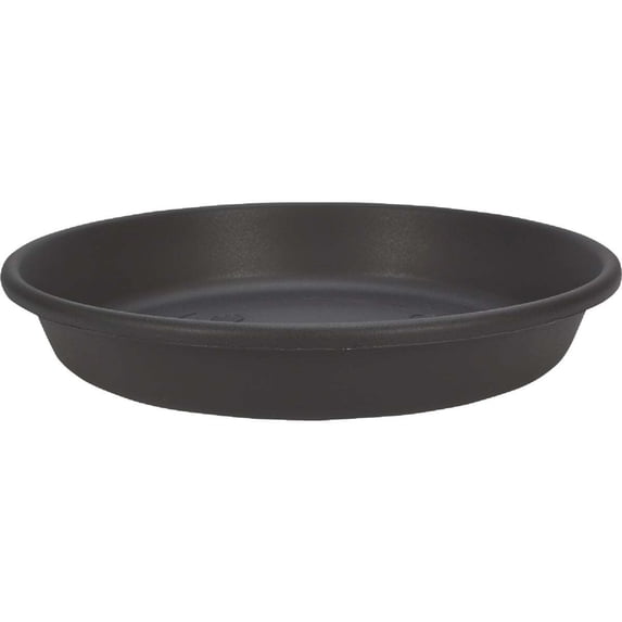 HC Companies 6 In. Black Classic Saucer PCS06005G18