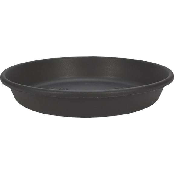 HC Companies 8 In. Black Classic Saucer PCS08005G18