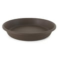 thumbnail image 1 of HC Companies Classic Plastic 21 Inch Round Flower Plant Pot Deep Saucer, Brown, 1 of 11