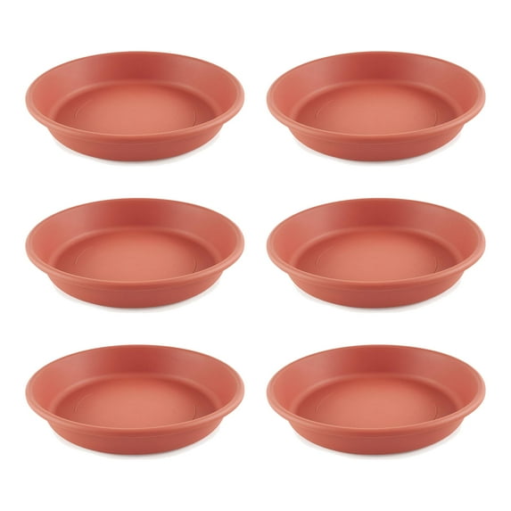 HC Companies Classic Tray Saucer for 20 Inch Planters, Terracotta (6 Pack)