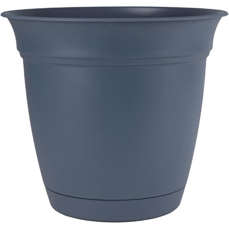 HC Companies Eclipse 7 in. H X 8 in. D Plastic Planter Blue