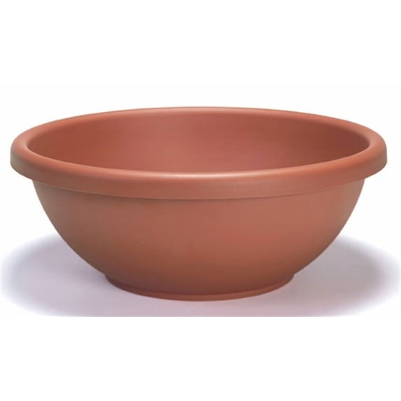 HC Companies GAB18000E35 18 Inch Resin Garden Bowl Planter Pot, Terra Cotta