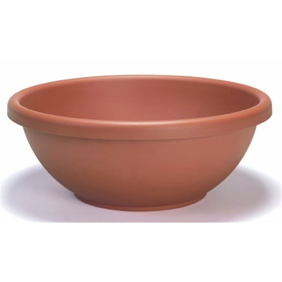 HC Companies GAB18000E35 18 Inch Resin Garden Bowl Planter Pot, Terra Cotta