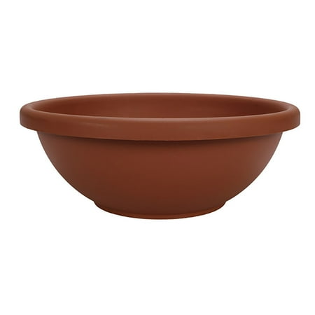 HC Companies GAB18000E35 18 Inch Resin Garden Bowl Planter Pot, Terra Cotta