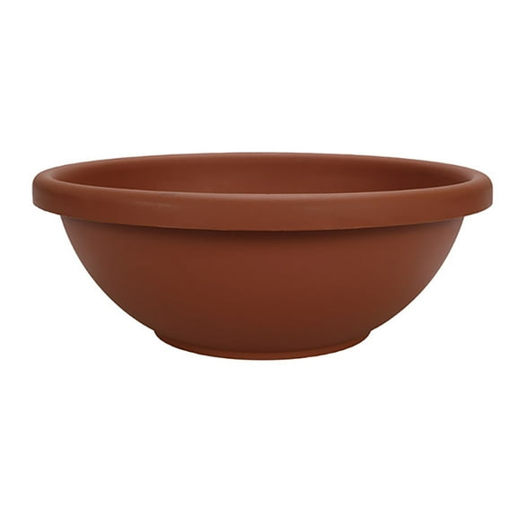 HC Companies GAB22000E35 22 Inch Resin Garden Bowl Planter Pot, Terra Cotta