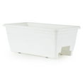 thumbnail image 1 of HC Companies Heavy Duty 24 Inch Deck Rail Box Planter with Drainage Holes, White, 1 of 11