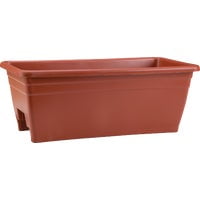 HC Companies Myers Terra Cotta Deck Rail Planter - Pack of 10