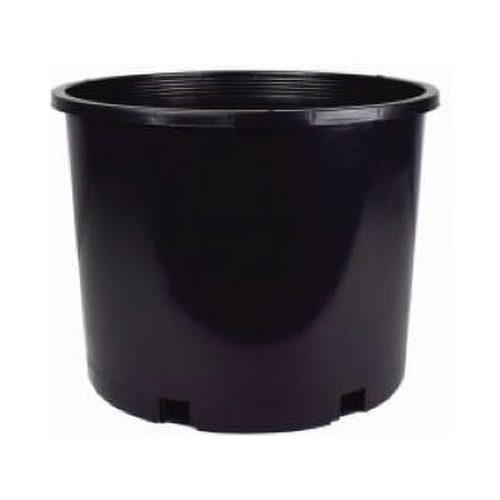 HC Companies NSR007G0G18 #7 6.24 Gallon Black Plastic Nursery Grower Planter Pots - Quantity of 30