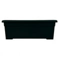 thumbnail image 1 of HC Companies Romana 28" Rectangular Black Plastic Deck Planter, 1 of 1