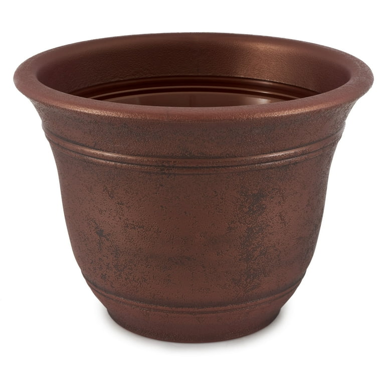 wizone162サイズXL HC Companies Sierra 16 Inch Round Flower Garden Planter Pot