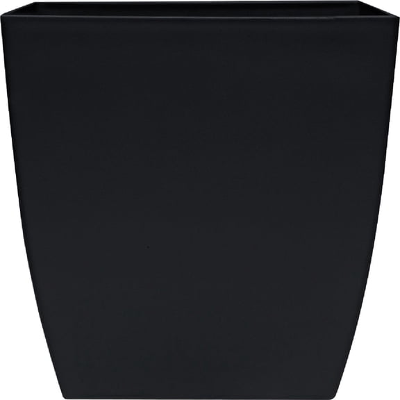 HC HCASP08000G18 8 in. Square Aria Planter, Black