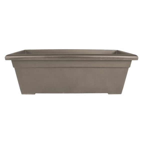 HC HCROP28000E29 28 in. Rectangular Romana Planter, Cappuccino