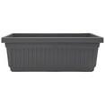 thumbnail image 1 of The HC Companies 18-Inch Venetian Window Planter Box with Drain Plug, Warm Gray, 1 of 8
