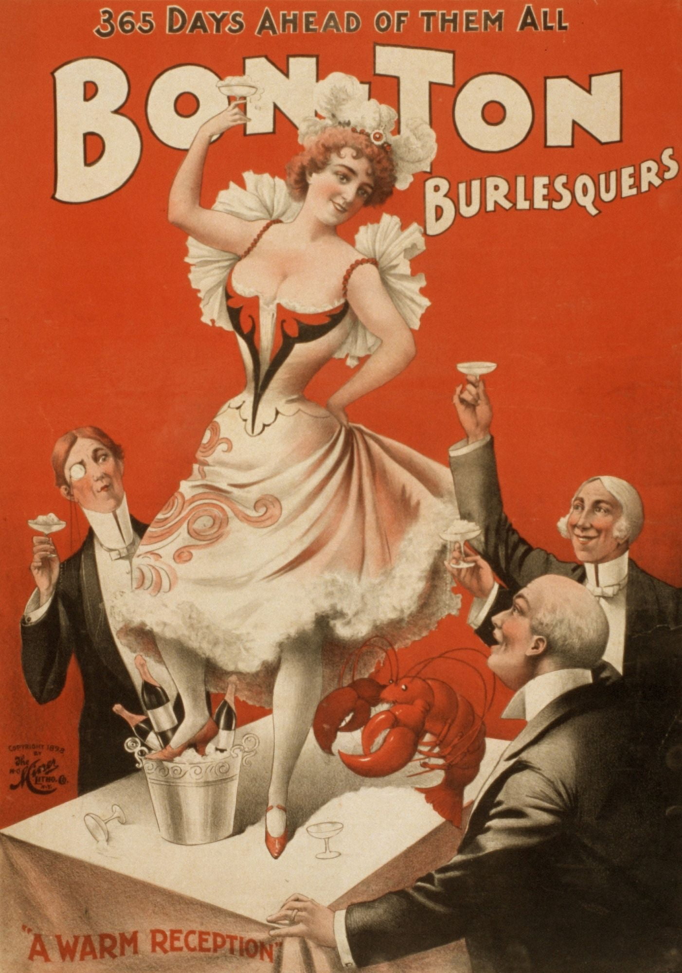 HC Miner Litho Co Bon Ton Burlesquers c1898 Canvas Art - (24 x 36)