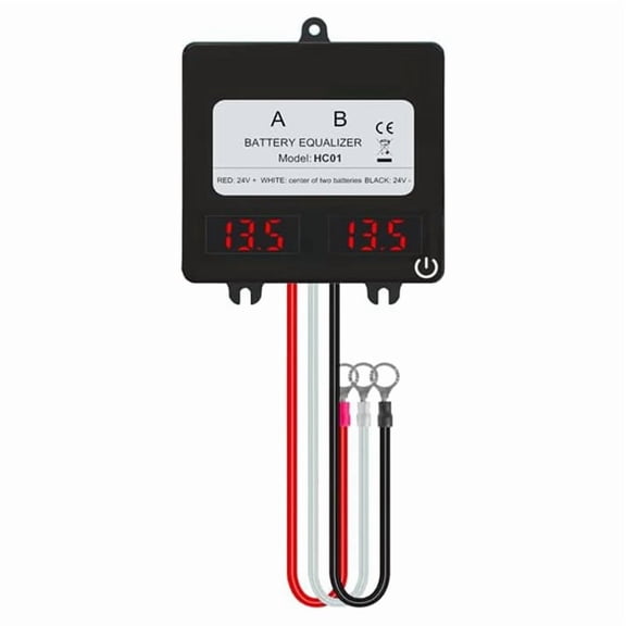 HC01 Battery Equalizer 2S 12V 24V Cell Voltage DC Inverter Active Balancer Lead Acid NCM LPF Battery Charger Controller,1 * Battery Equalizer,Black