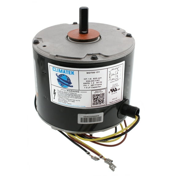 HC37GE208A - ClimaTek Exact Replacement for Payne 1/5 HP Fan Motor
