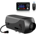 thumbnail image 1 of Hcalory Diesel Air Heater, 5KW-8KW, 12V-24V, Black, Remote Control, 10L Tank, 1 of 14