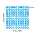 thumbnail image 1 of HCBY 1 Inch Circle Number Stickers 1-100 Set, Self-Adhesive Vinyl Waterproof Labels for Mailbox, Laptop, Scrapbook, Organizing, Calendar, DIY Crafts & Journal (Blue,10.7"x10.7"), 1 of 6