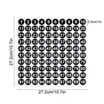 thumbnail image 1 of HCBY 1 Inch Circle Number Stickers 1-100 Set, Self-Adhesive Vinyl Waterproof Labels for Mailbox, Laptop, Scrapbook, Organizing, Calendar, DIY Crafts & Journal (Black,10.7"x10.7"), 1 of 6