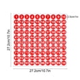 thumbnail image 1 of HCBY 1 Inch Circle Number Stickers 1-100 Set, Self-Adhesive Vinyl Waterproof Labels for Mailbox, Laptop, Scrapbook, Organizing, Calendar, DIY Crafts & Journal (Red,10.7"x10.7"), 1 of 6