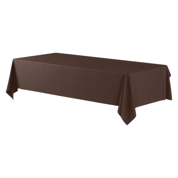 HCBY 1 Pack Disposable Plastic Tablecloth, Rectangular Waterproof Stain Resistant Table Cover, for Party Picnic Banquet Wedding Home Outdoor Dining Decor 108x54 Inch
