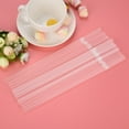thumbnail image 1 of HCBY 100 Pcs Clear Long Flexible Drinking Straws 210mm, Disposable BPA-Free Plastic Straws Bulk for Wedding Party Birthday Beverages, Food Safe & Odorless (Clear,8.3"x0.24"), 1 of 5