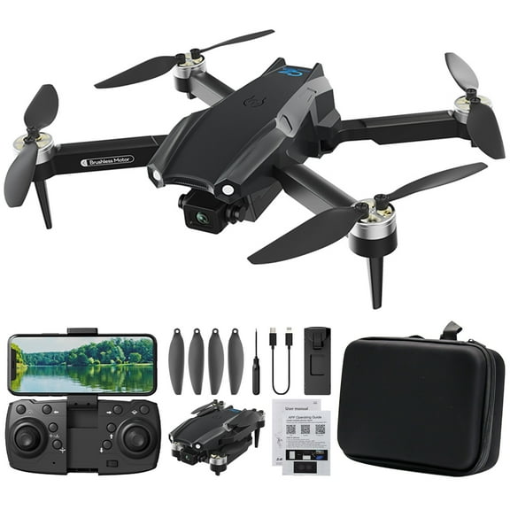 HCBY 1080P FPV Drone with 360° Obstacle Avoidance, Gesture Control, Foldable Design, Altitude Hold, WiFi Camera, 16-Minute Flight Time, Perfect Gift for Beginners