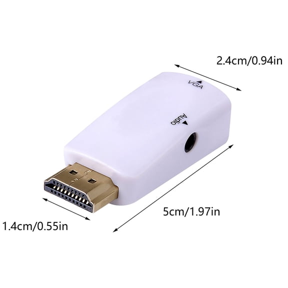 HCBY 1080P Wireless Display Adapter - TV Streaming Stick for Screen Mirroring iPhone Android Phone to TV, Built-in Games, Plug & Play, Universal Compatibility, Ideal Gift (White)