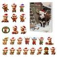 thumbnail image 1 of HCBY 2025 Highland Cow Advent Calendar Holiday Countdown,Calendar 24 Days Ornament,Calendar Plush Cute Design, Safe Durable Materials Perfect for Kids Christmas Tree Wall Decoration, 1 of 4