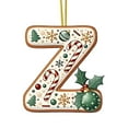 thumbnail image 1 of HCBY 26 Letters Christmas Ornaments Set, Acrylic Alphabet Pendants for DIY Personalized Tree Decor – Spell Names & Words, Home Holiday Decoration Crafts (Z,3.1"), 1 of 5