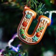 thumbnail image 1 of HCBY 26 Letters Xmas Tree Decoration Pendant, Gingerbread Alphabet Ornaments A to Z - Decorative Hanging Xmas Letters for Christmas Tree DIY Craft(U,3.1"), 1 of 5