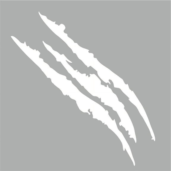 HCBY 2Pcs Car Ghost Claw Stickers, Reflective Claw Mark Decals for Headlights Hood, 40x12cm PET Weatherproof Car Styling, Cool Vehicle Decoration for Auto Truck Motorcycle