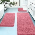 thumbnail image 1 of HCBY 3-Piece Memory Foam Bathroom Rug Set,Soft Non-Slip Absorbent Bath Mats,For Bathroom Laundry Room Home Use, 1 of 8