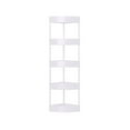 thumbnail image 1 of HCBY 4 Tier Triangular Bathroom Shelf Freestanding Storage Rack for Narrow Space Toilet Kitchen, 1 of 7