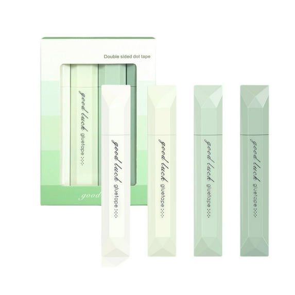 HCBY 4Pcs White Out Correction Tape, Gradient Color Tape Roller,Correction Tape Pen with Adhesive Glue Tape Roller Runner for Office Office Scrapbook Supplies(Green,4.72"x0.78")