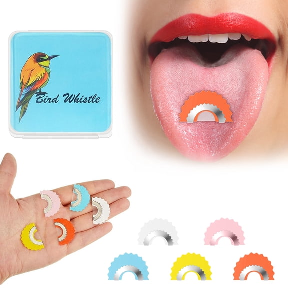 HCBY 5‑Pack Colorful Bird Whistle Set, Realistic Bird Call Ventriloquism Tool, Portable Outdoor Nature Bird‑Attracting Whistle Toys for Kids Family Camping Hiking