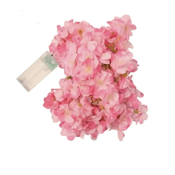 HCBY 6.9FT LED Cherry Blossom String Lights Artificial Warm Light Battery Powered For Wedding Party Home Bedroom Decor Room Decor Aesthetic