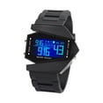 thumbnail image 1 of HCBY Airplane‑Shaped Luminous LED Digital Watch, Waterproof Sports Wrist Watch, Adjustable Silicone Strap Casual Couple Watch for Students Teens Adults, 1 of 5