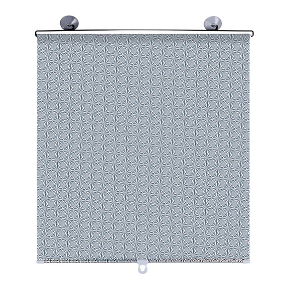 HCBY Automatic Retractable Car Sunshade, Car Automatic Retractable Sunshade Windshield Sun Block Visor Shade Curtain Sun(White,49"x22")