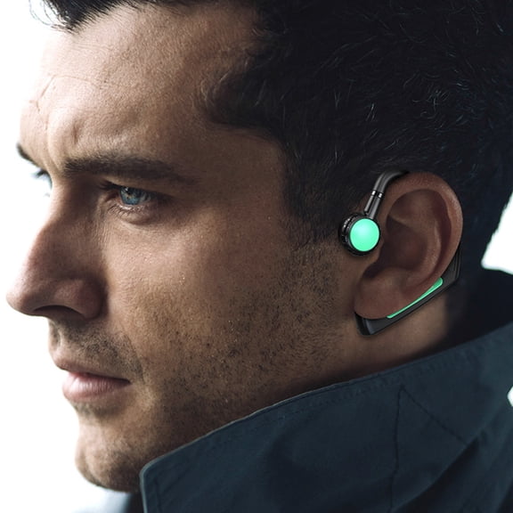 HCBY Bone Conduction Headphones, Open Ear Wireless Earbuds with Bluetooth 5.0 & Mic, Titanium Frame Sports Headset for Running Cycling, 12H Playtime & Multipoint Connection